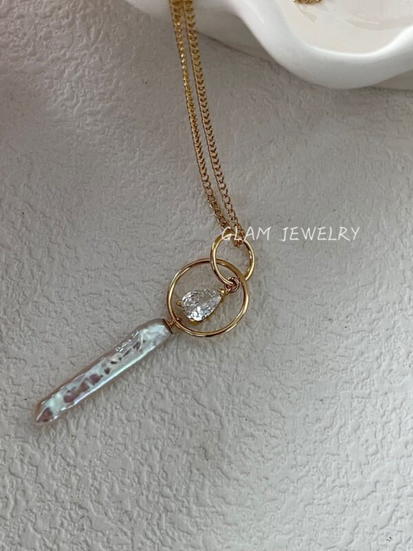 Galaxy Baroque Pearl Necklace | 14K Gold Filled | 18 inch